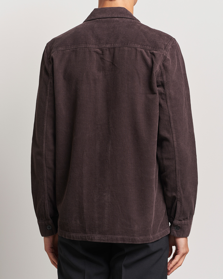 Heren | Overhemden | A Day's March | Banagher Corduroy Overshirt Chocolate