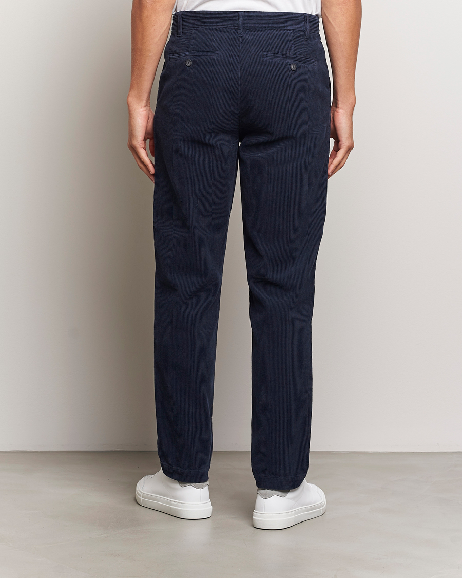Heren | Broeken | A Day's March | Miller Corduroy Trousers Navy
