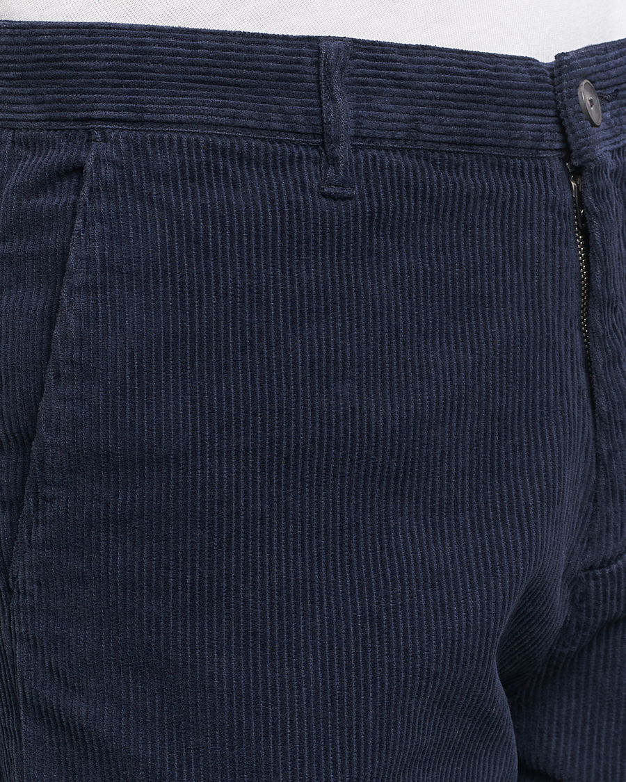 Heren | Broeken | A Day's March | Miller Corduroy Trousers Navy