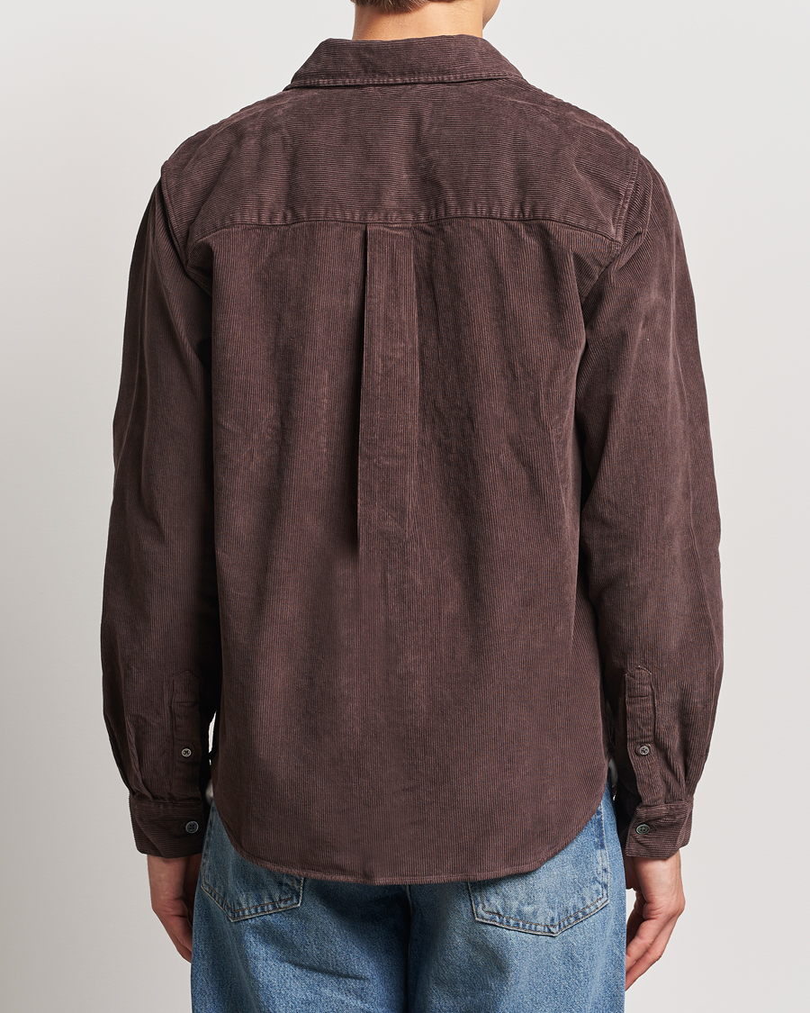 Heren | Overhemden | A Day's March | Denver Corduroy Shirt Chocolate
