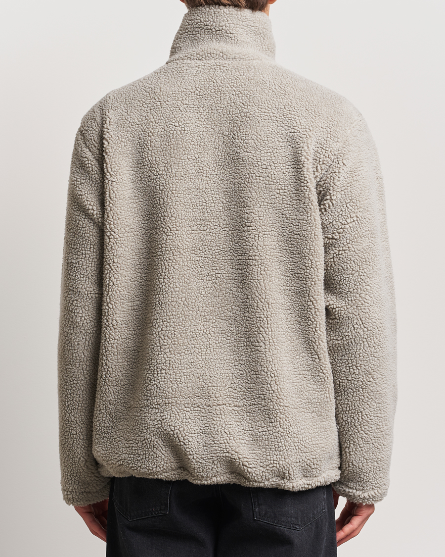 Heren | Truien | A Day's March | Acton Pile Fleece Jacket Grey