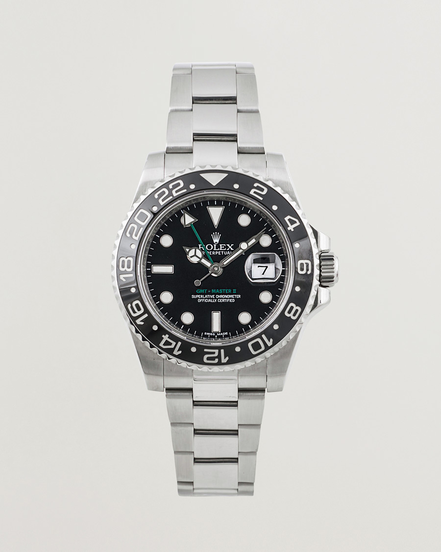 Heren | Rolex Pre-Owned GMT-MASTER II 116710LN Silver | Rolex Pre-Owned | GMT-MASTER II 116710LN Silver