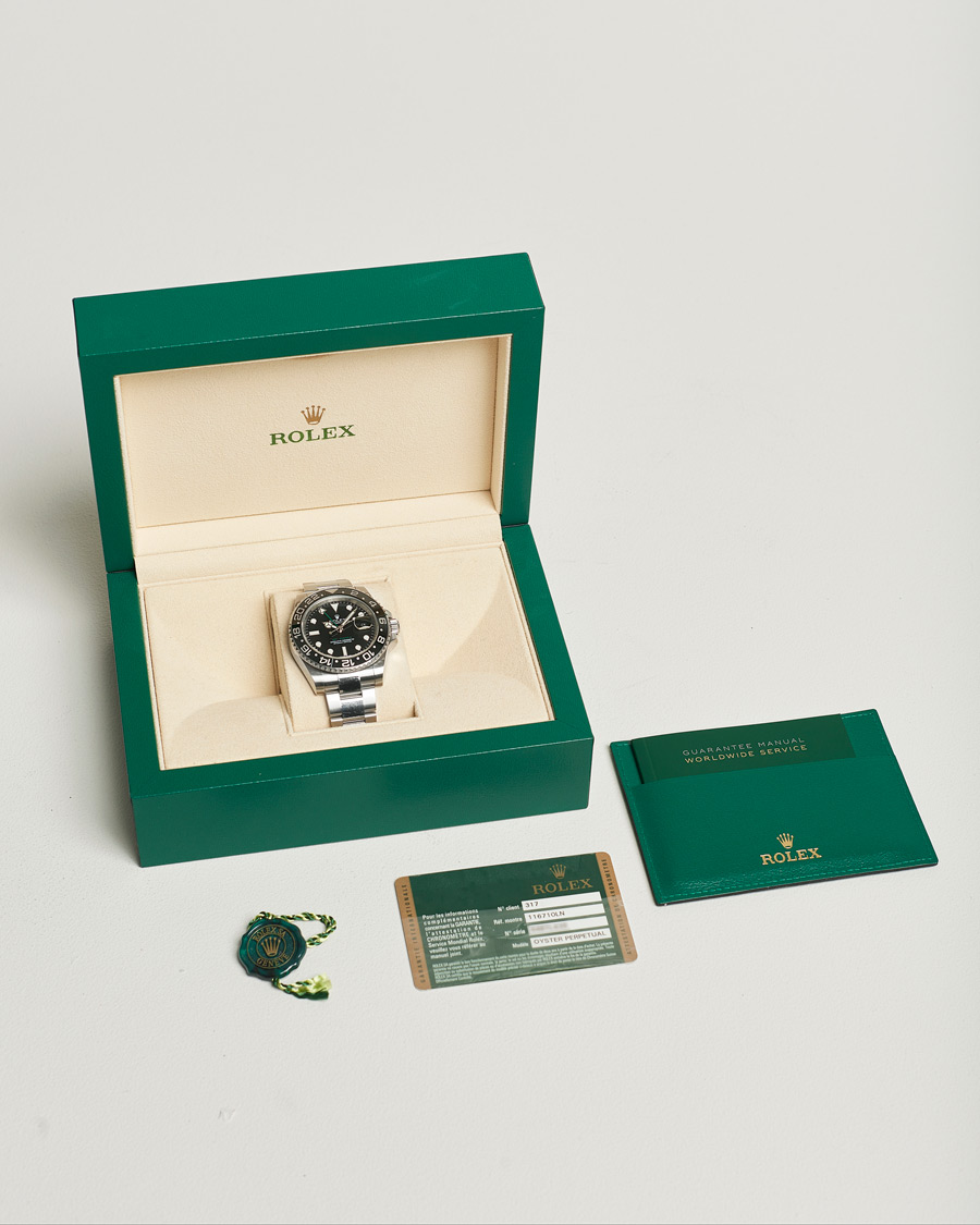 Heren | Rolex Pre-Owned GMT-MASTER II 116710LN Silver | Rolex Pre-Owned | GMT-MASTER II 116710LN Silver
