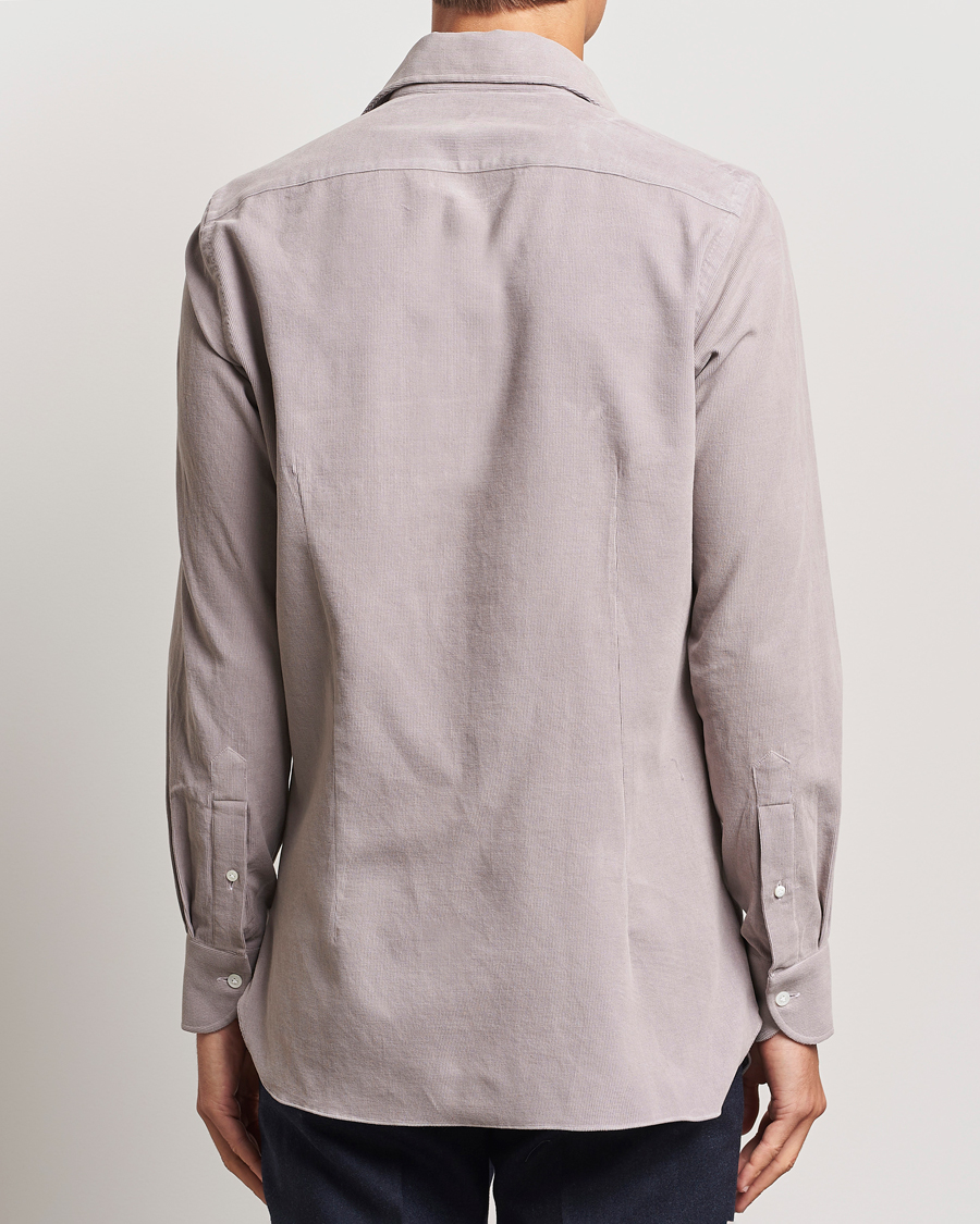 Heren | Overhemden | 100Hands | Japan Corduroy Shirt Aubergine