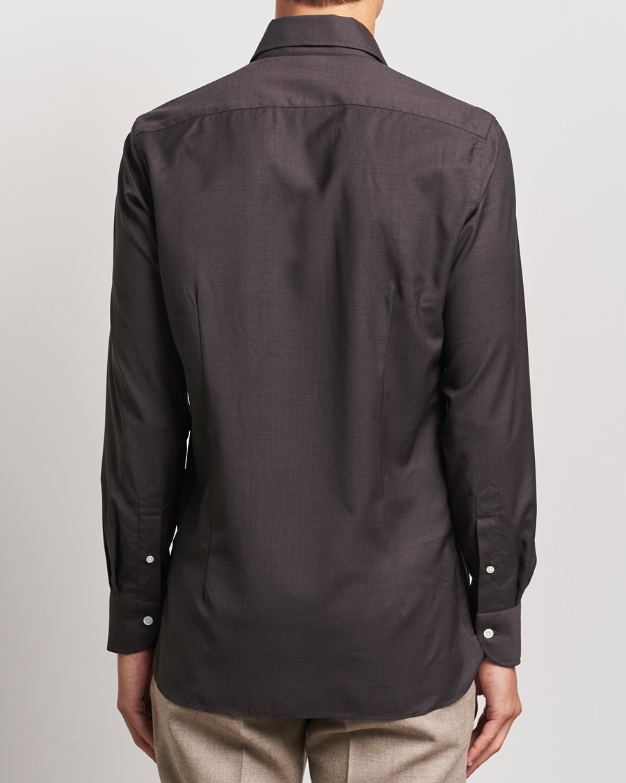 Heren | Overhemden | 100Hands | Full Spread Wool Shirt Brown