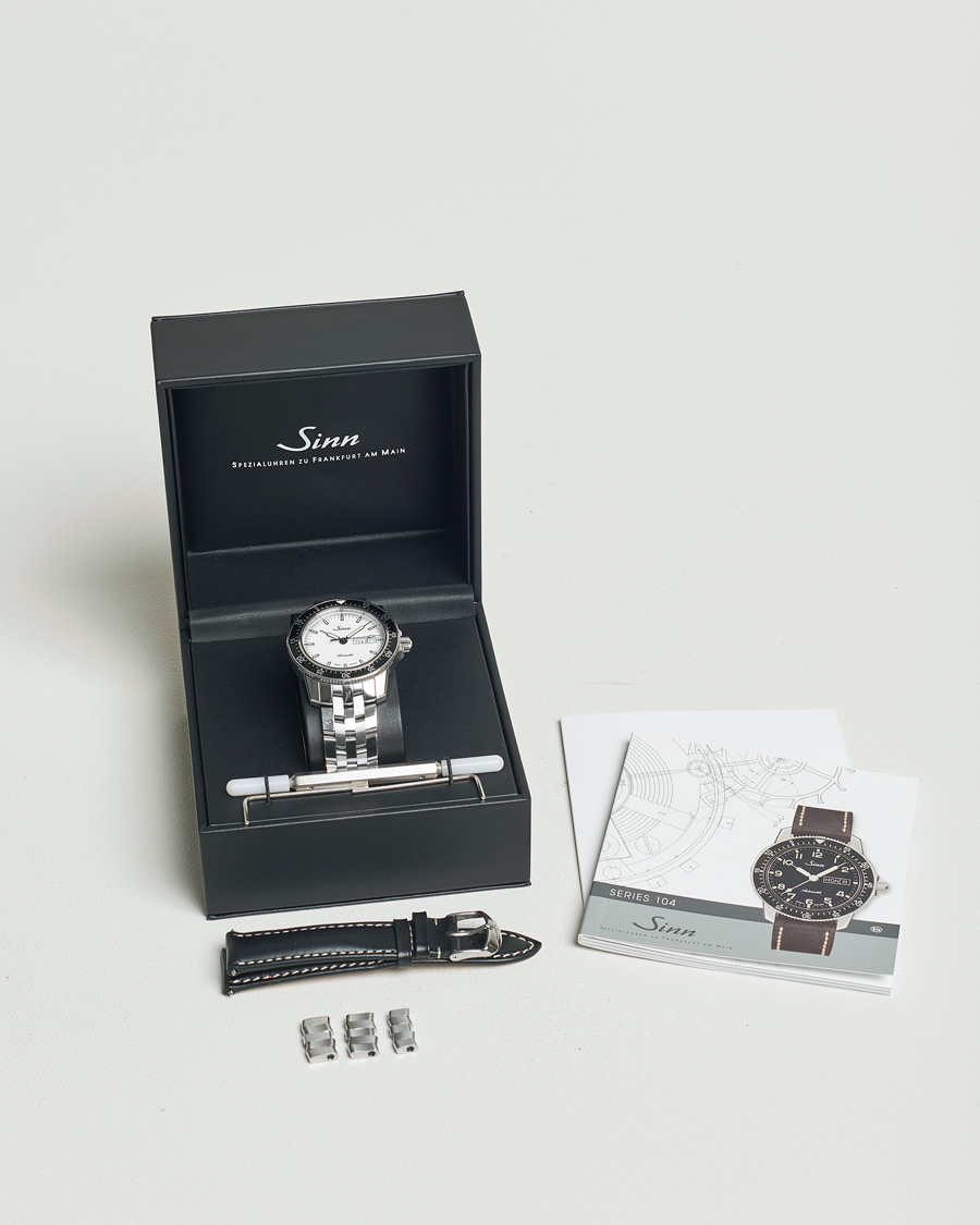 Heren | Sinn Pre-Owned 104 I W Pilot Watch 41mm Silver | Sinn Pre-Owned | 104 I W Pilot Watch 41mm Silver