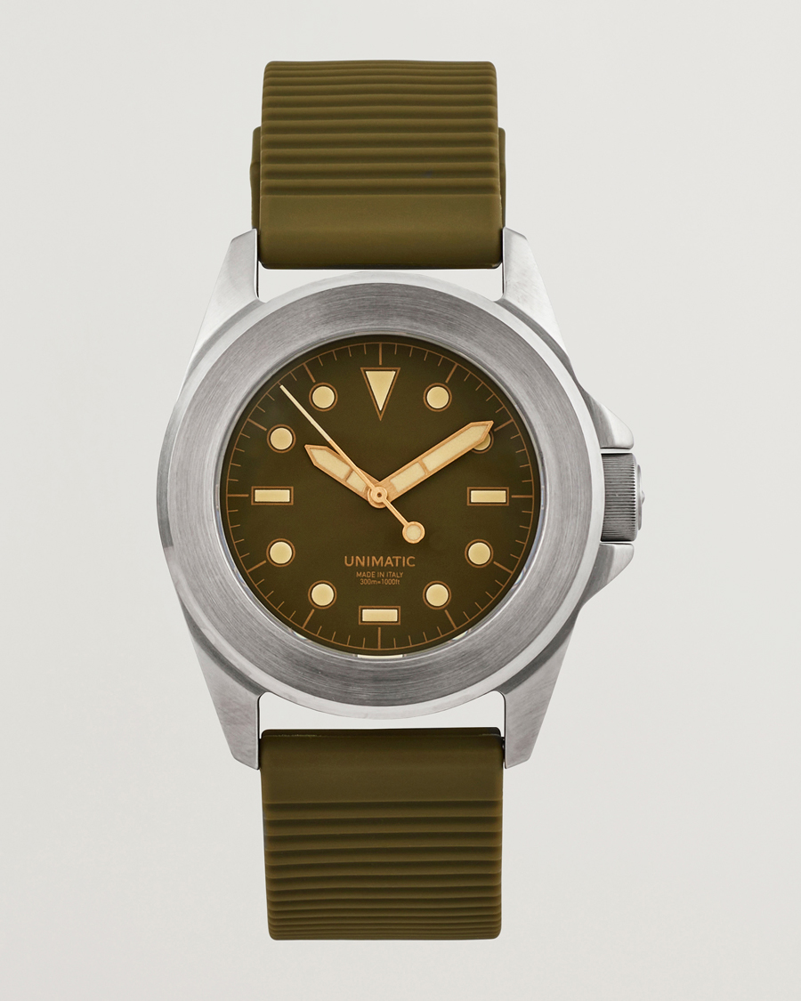 Heren | UNIMATIC Modello Quattro - Limited Watch Olive | UNIMATIC | Modello Quattro - Limited Watch Olive