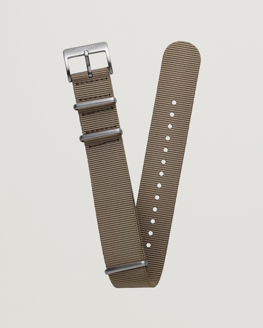 Heren | Horlogebandjes | UNIMATIC | Nylon Nato Steel 22m Strap Sand