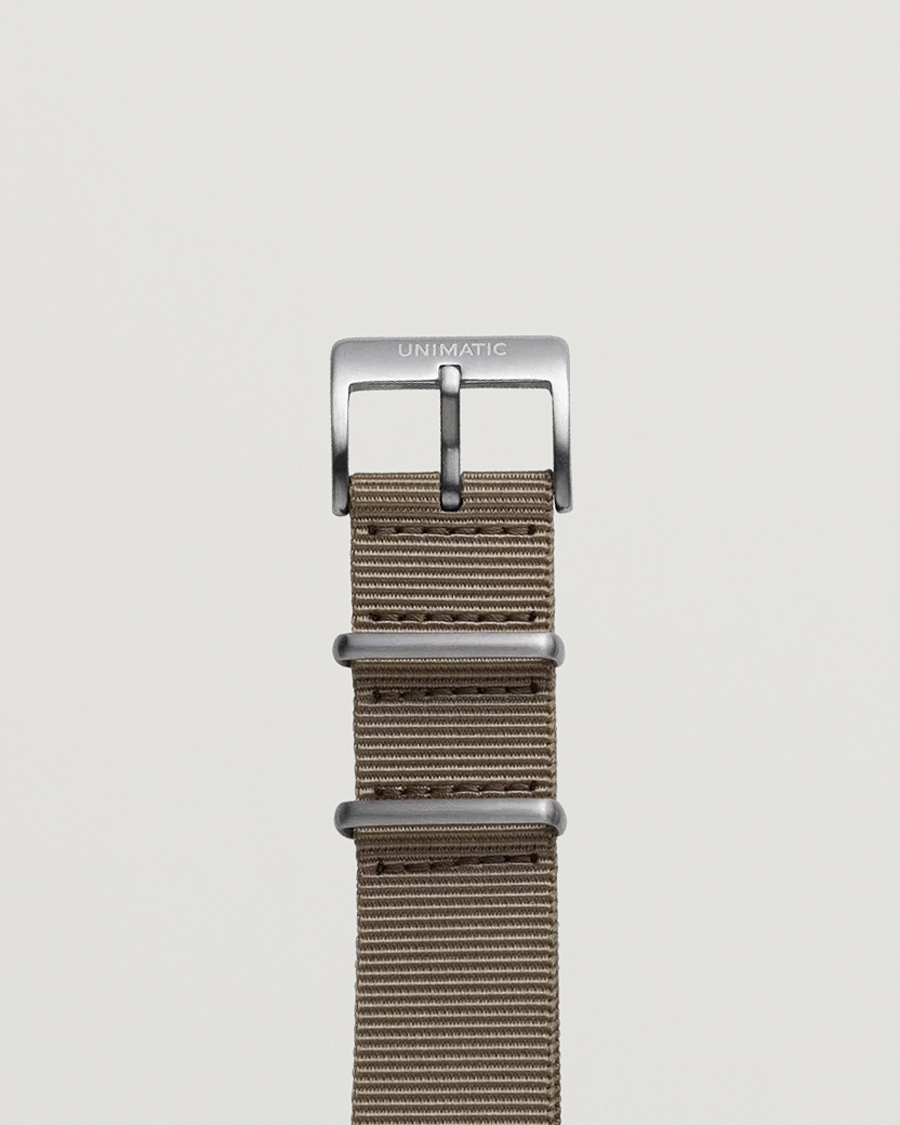 Heren | Horlogebandjes | UNIMATIC | Nylon Nato Steel 22m Strap Sand