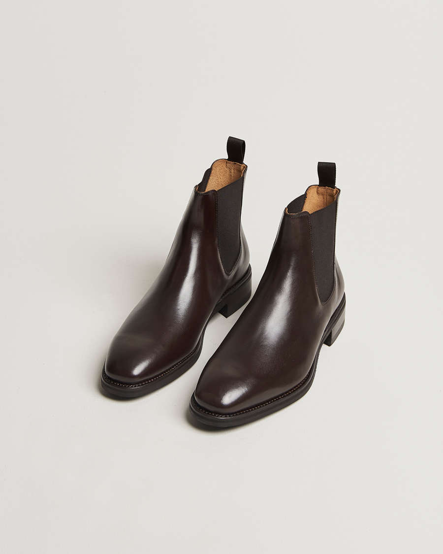 Heren | Oscar Jacobson Chelsea Boots Dark Mud Brown | Oscar Jacobson | Chelsea Boots Dark Mud Brown