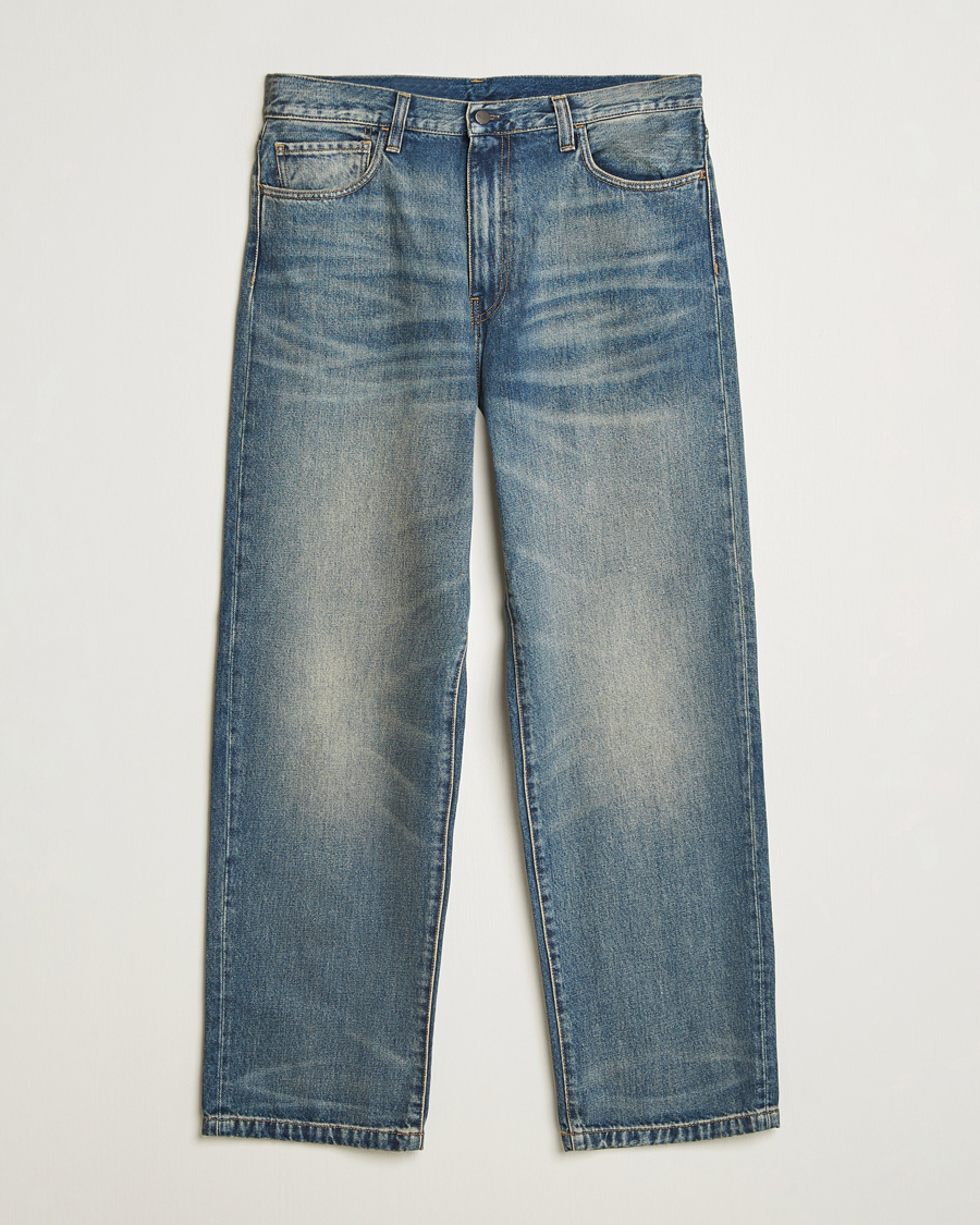 Heren | Jeans | Carhartt WIP | Landon Pant Smith Denim Blue Worn