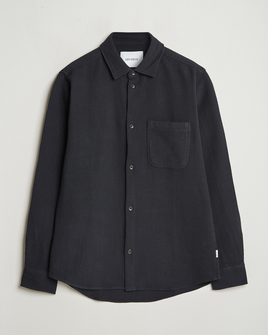 Heren | Overhemden | LES DEUX | Kash Structure Shirt Black