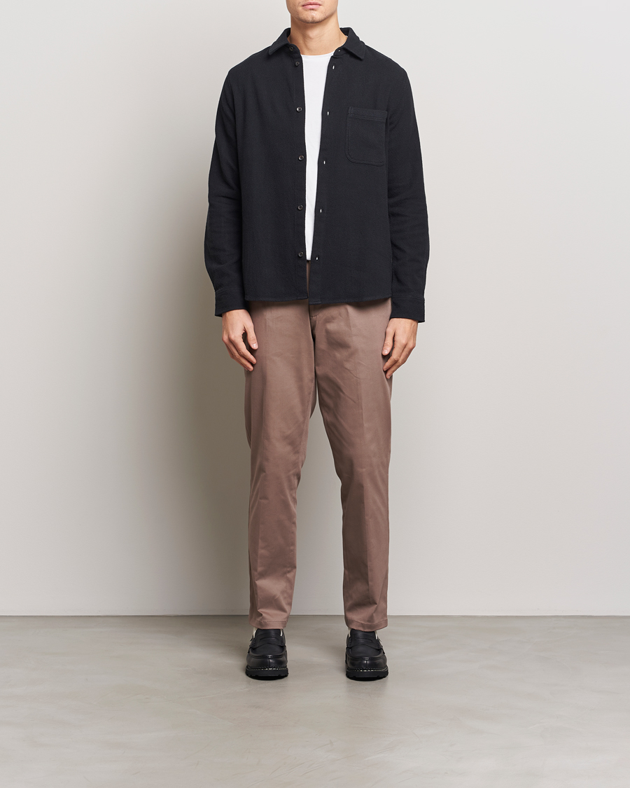 Heren | Overhemden | LES DEUX | Kash Structure Shirt Black