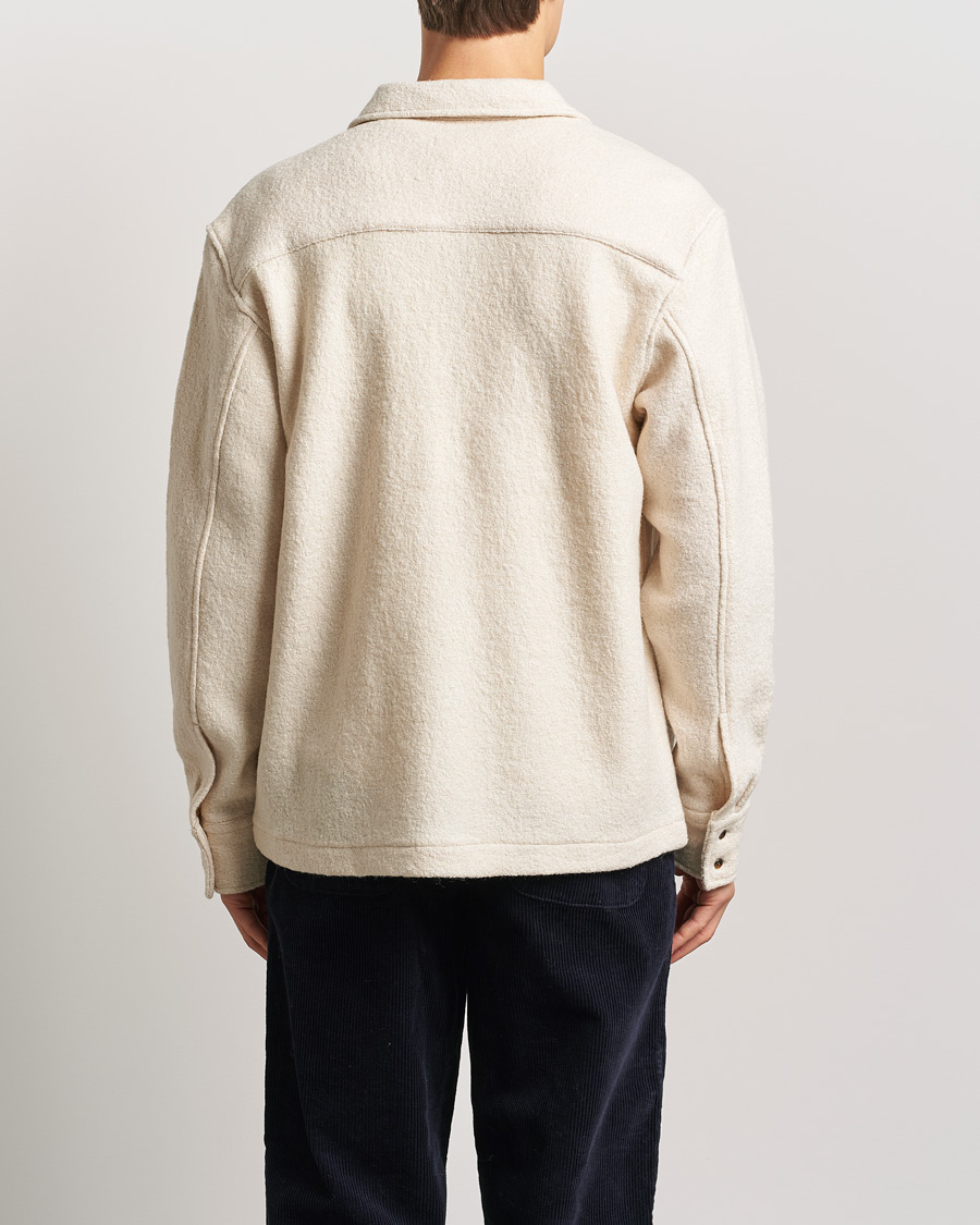 Heren | Overhemden | LES DEUX | Kaleb Boucle Overshirt Ivory