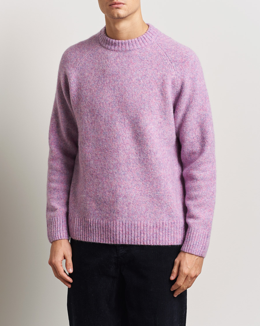 Heren | Truien | LES DEUX | Gilbert Roundneck Knit Oyster Rose Melange