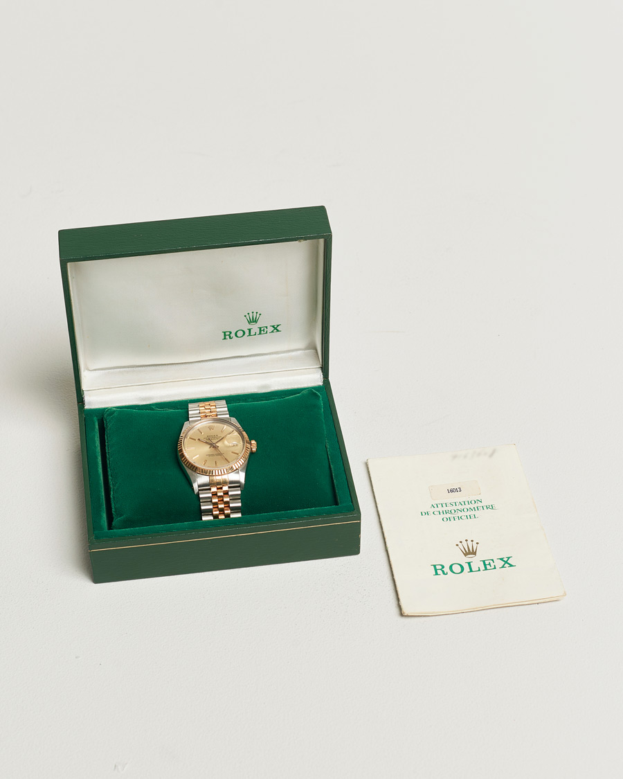 Heren | Rolex Pre-Owned Datejust 16013 G/S Silver | Rolex Pre-Owned | Datejust 16013 G/S Silver