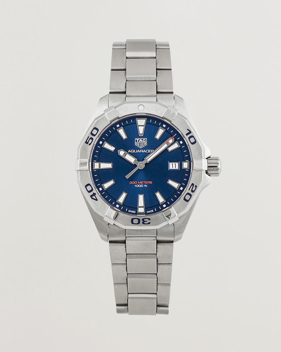 Heren | Tag Heuer Pre-Owned Aquaracer 300M WBD112 Silver | Tag Heuer Pre-Owned | Aquaracer 300M WBD112 Silver
