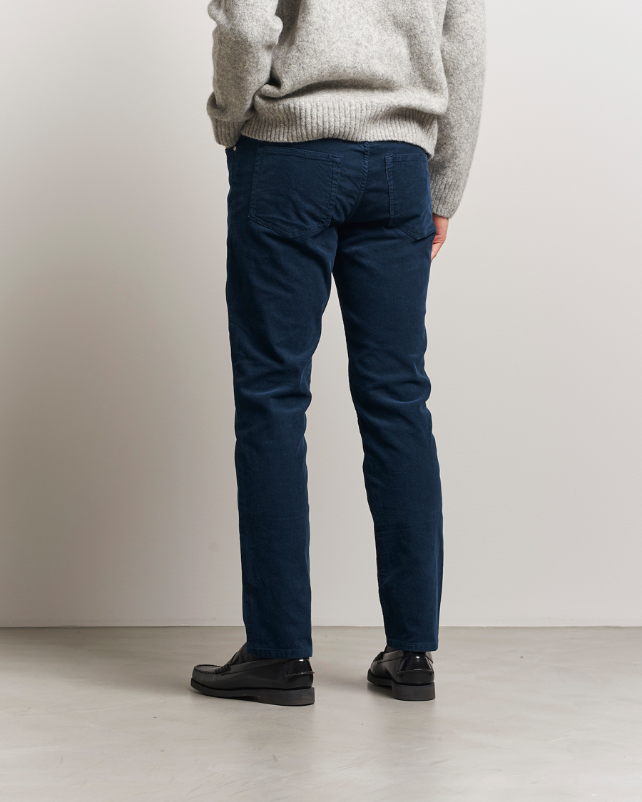 Heren | Broeken | NN07 | Tony Corduroy 5-Pocket Pants Navy Blue