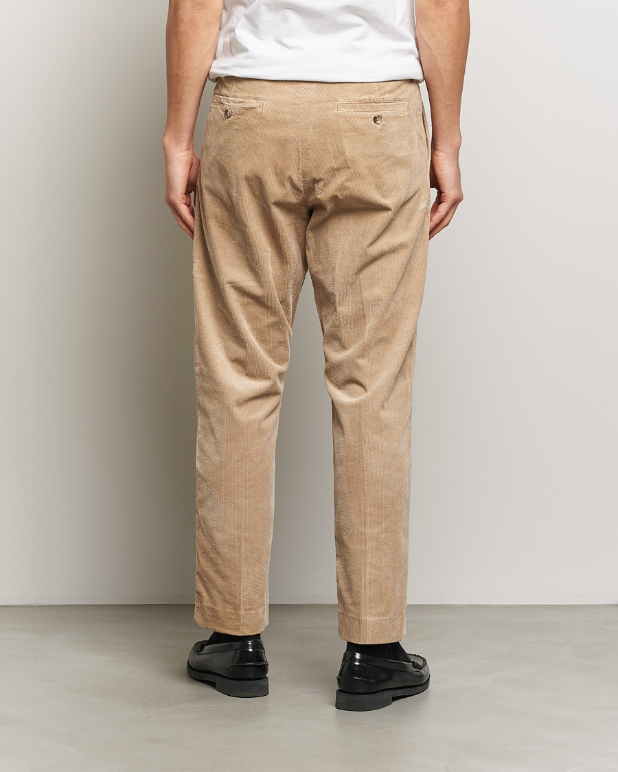 Heren | Broeken | NN07 | Bill Pleated Corduroy Pants White Peppar