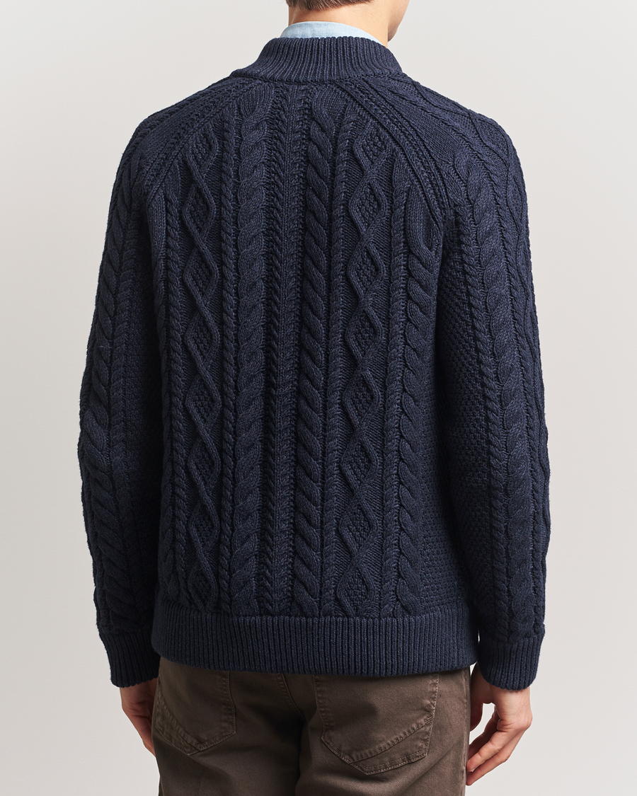 Heren | Truien | Polo Ralph Lauren | Cotton Knitted Cardigan Navy Melange