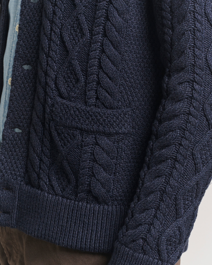 Heren | Truien | Polo Ralph Lauren | Cotton Knitted Cardigan Navy Melange