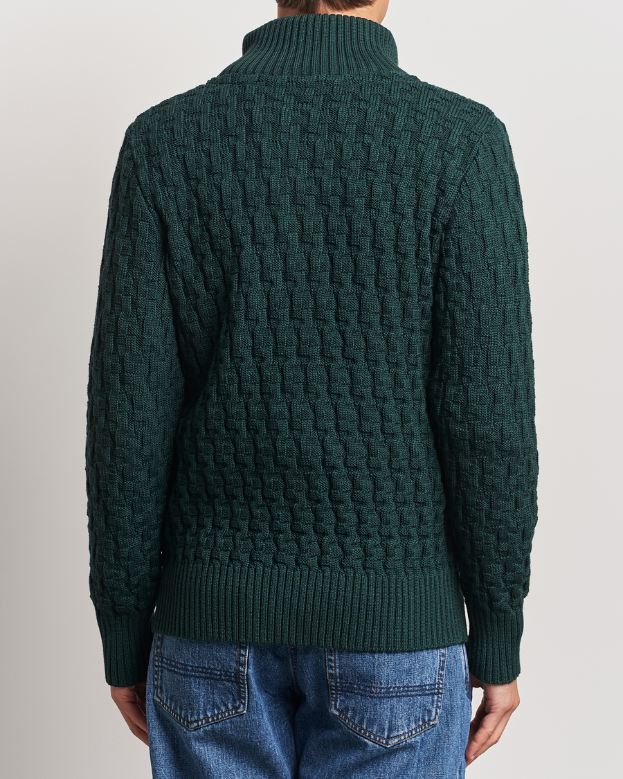 Heren | Truien | S.N.S. Herning | Stark Wool Cable Knit Cardigan Thunder Green