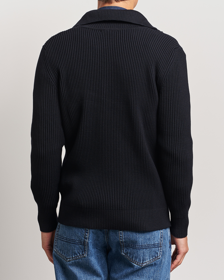 Heren | Truien | S.N.S. Herning | Fender Wool Full Zip Navy Blue