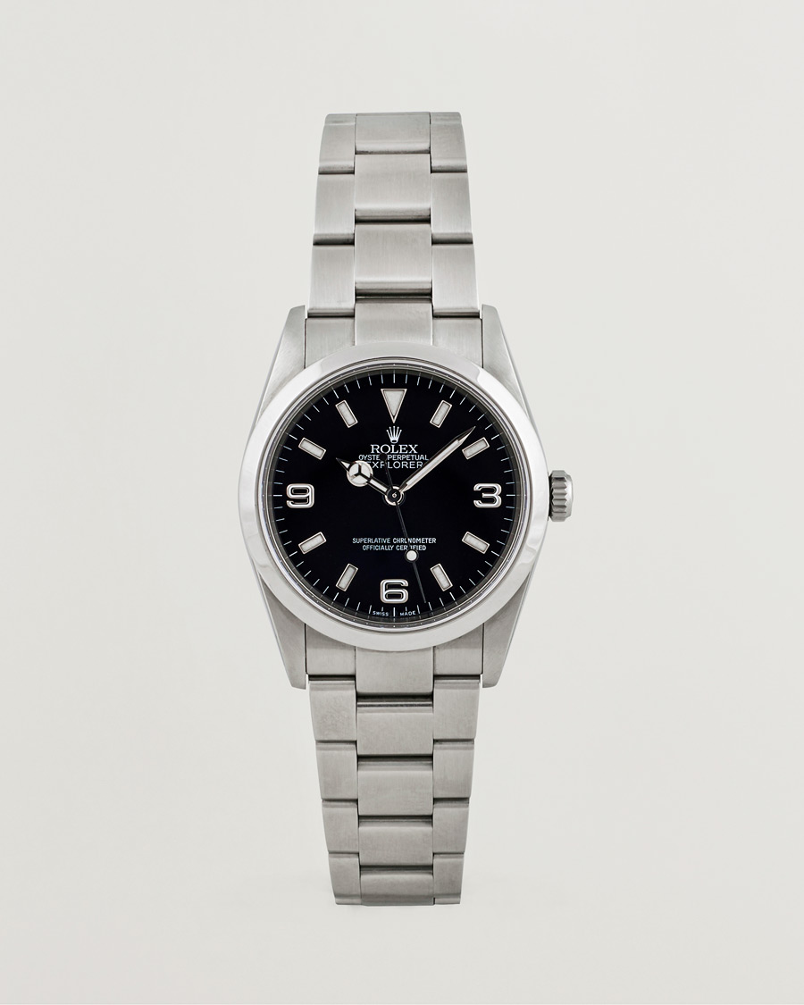 Heren | Rolex Pre-Owned Explorer 114270 Silver | Rolex Pre-Owned | Explorer 114270 Silver