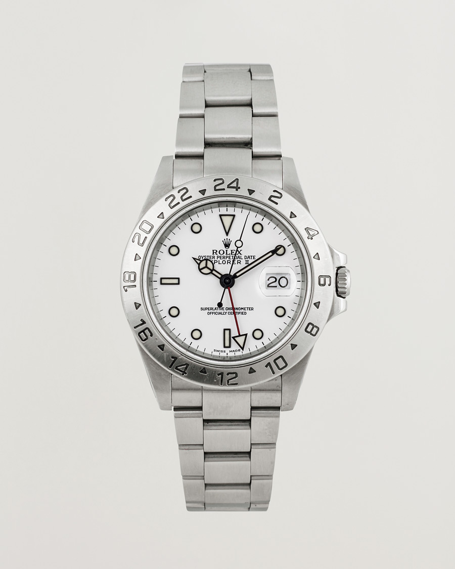 Heren | Rolex Pre-Owned Explorer II 16570 Silver | Rolex Pre-Owned | Explorer II 16570 Silver