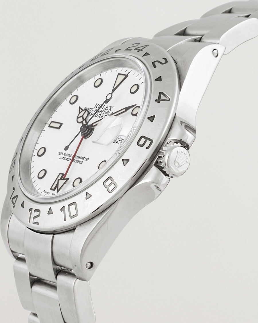 Heren | Rolex Pre-Owned Explorer II 16570 Silver | Rolex Pre-Owned | Explorer II 16570 Silver