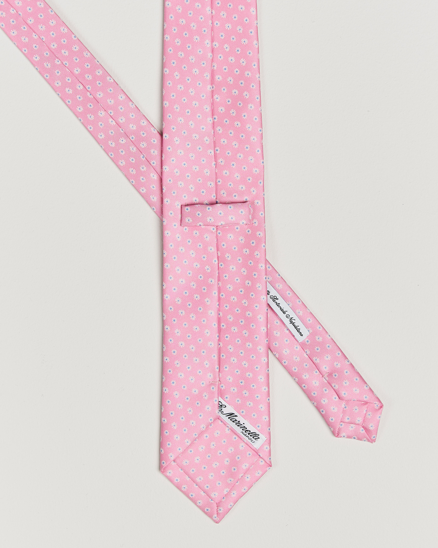 Heren | Stropdassen | E. Marinella | 3-Fold Printed Silk Tie Pink