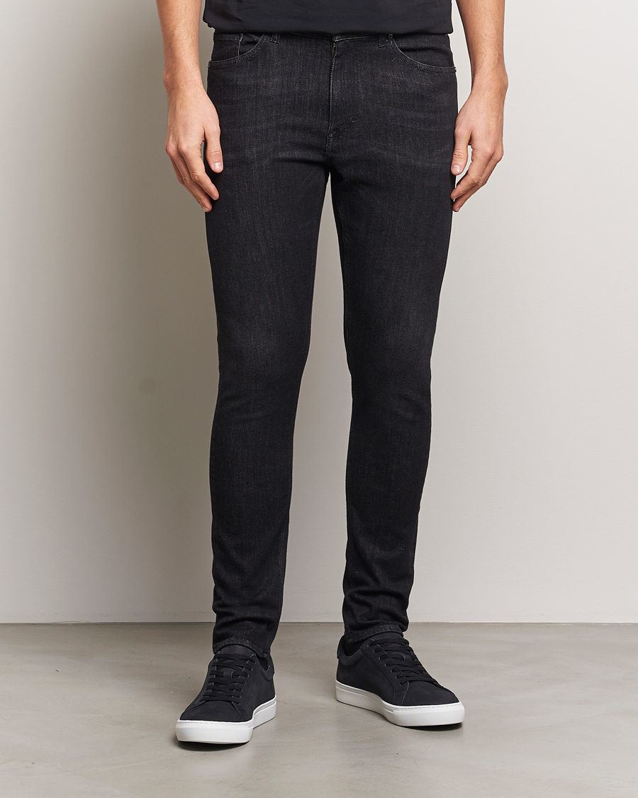 Heren | Jeans | Tiger of Sweden | Evolve Stretch Cotton Jeans Washed Black