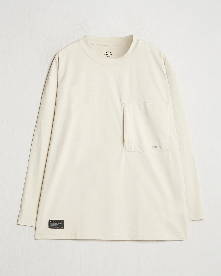 Heren | T-shirts | Oakley | FGL Scratch Long Sleeve T-Shirt Bone