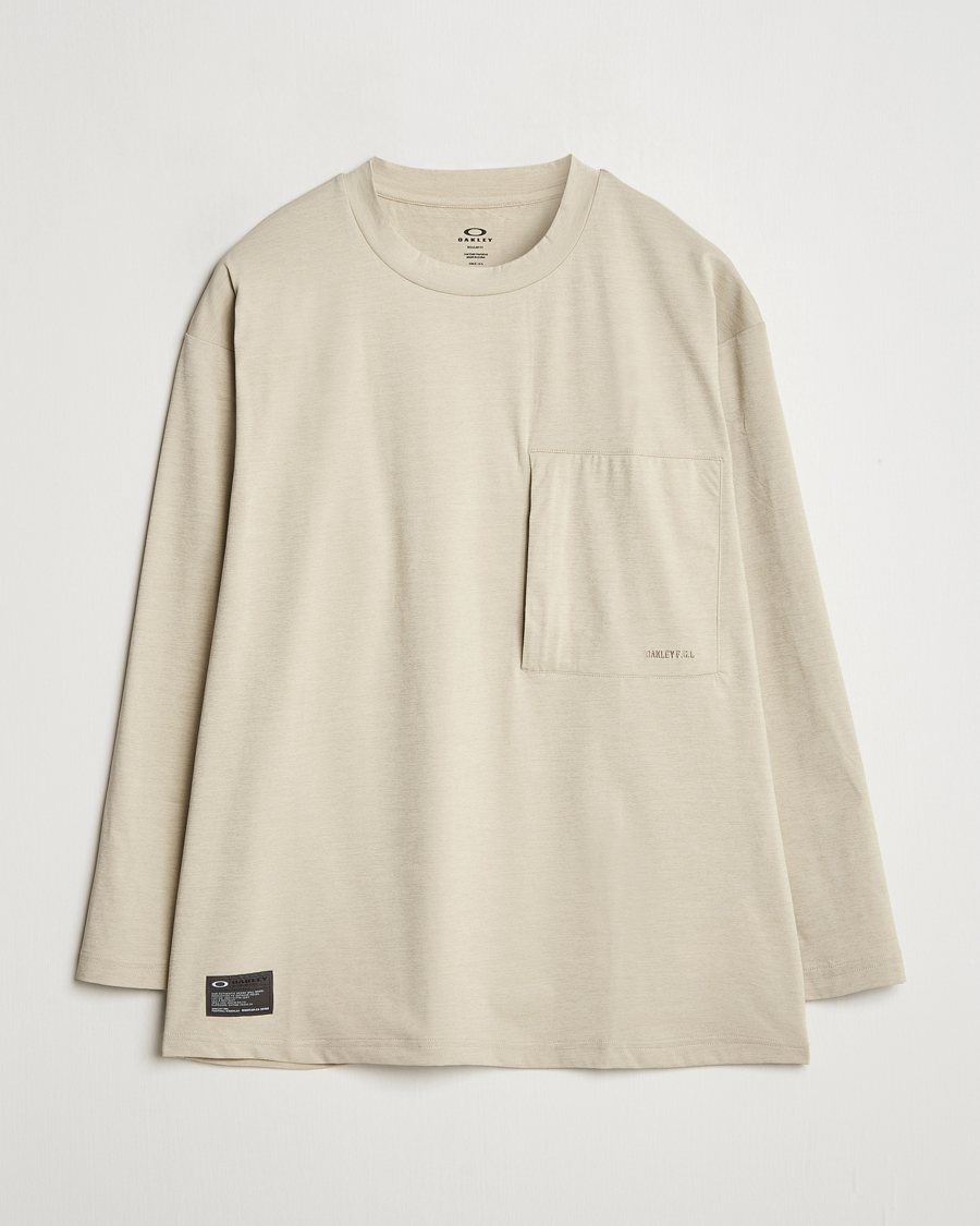 Heren | T-shirts | Oakley | FGL Scratch Long Sleeve T-Shirt Desert Sand