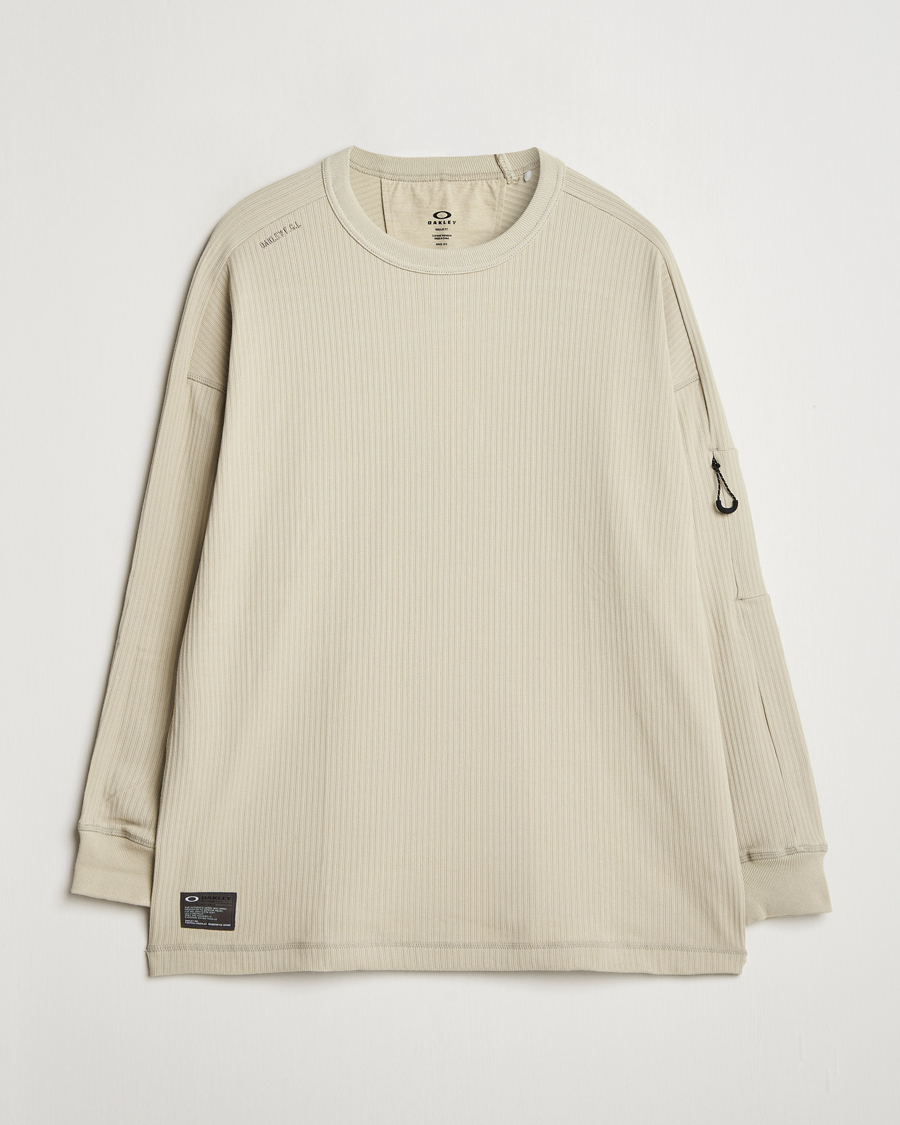Heren | T-shirts | Oakley | FGL Static Long Sleeve T-Shirt Desert Sand