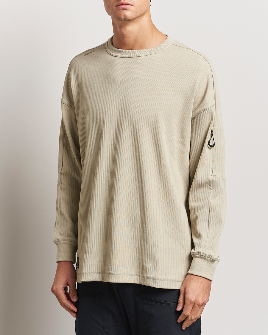 Heren | T-shirts | Oakley | FGL Static Long Sleeve T-Shirt Desert Sand