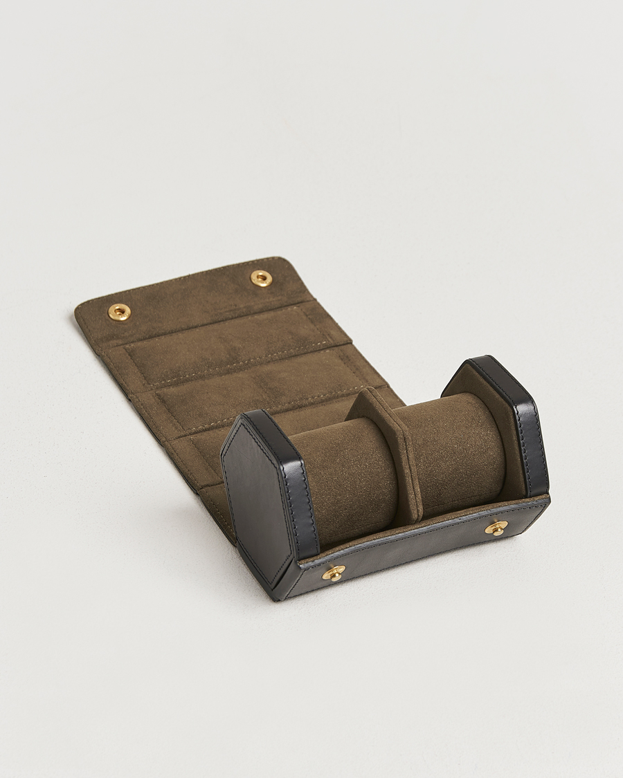 Heren | Horloge opwinders en dozen | Bennett Winch | Double Watch Roll Black