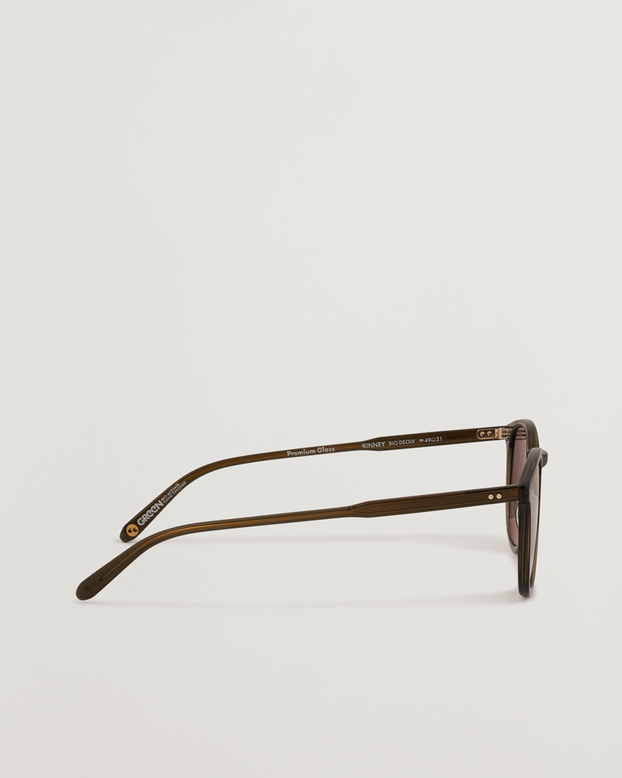 Heren | Zonnebrillen | Garrett Leight | Kinney 49 Sunglasses Olive/Green