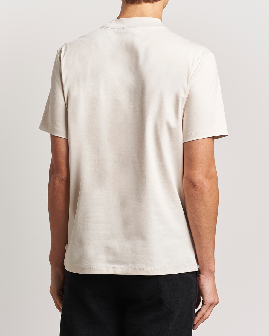 Heren | T-shirts | J.Lindeberg | Ace Mock Neck T-Shirt Moonbeam