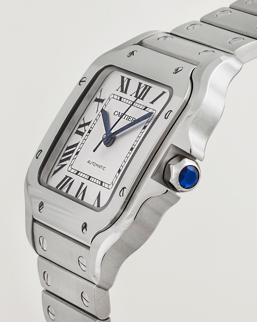 Heren | Cartier Pre-Owned Santos De Cartier WSSA0029 Silver | Cartier Pre-Owned | Santos De Cartier WSSA0029 Silver