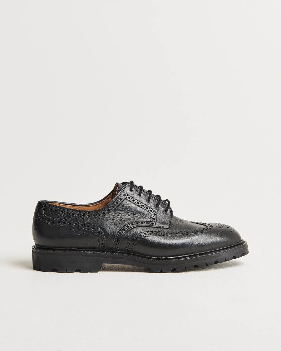 Heren | Crockett & Jones Pembroke Milled Grain Vibram Black | Crockett & Jones | Pembroke Milled Grain Vibram Black