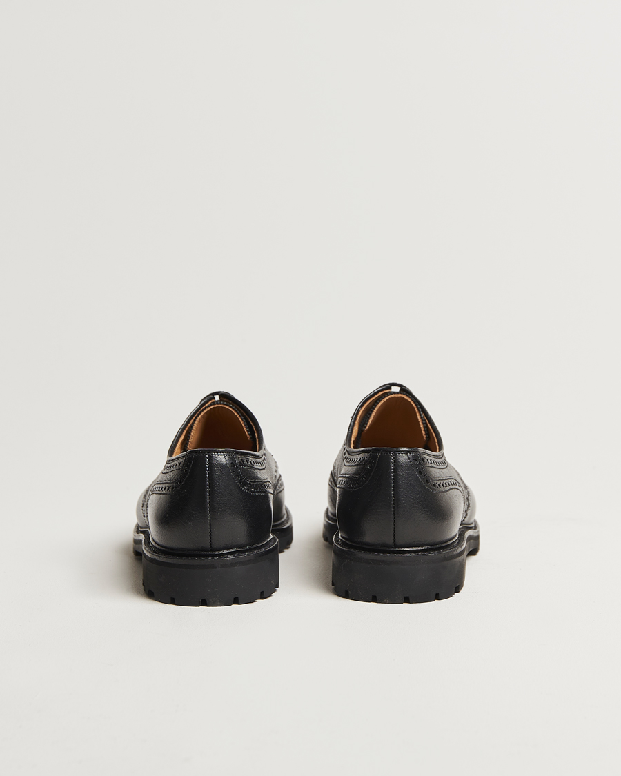 Heren | Crockett & Jones Pembroke Milled Grain Vibram Black | Crockett & Jones | Pembroke Milled Grain Vibram Black