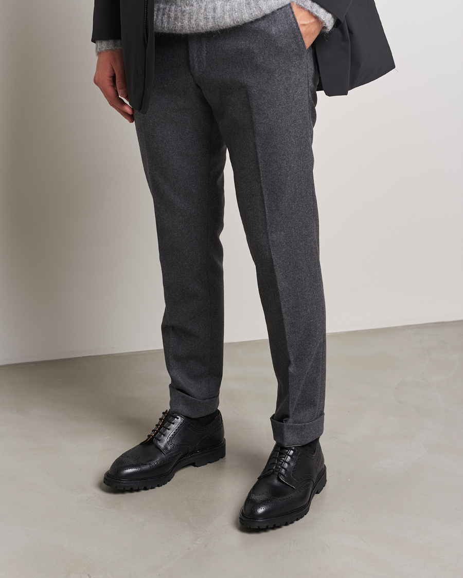 Heren | Crockett & Jones Pembroke Milled Grain Vibram Black | Crockett & Jones | Pembroke Milled Grain Vibram Black