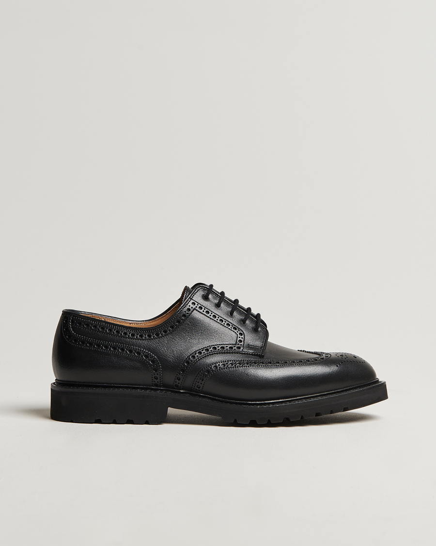 Heren | Crockett & Jones Pembroke Milled Grain Vibram Vi-Lite Black | Crockett & Jones | Pembroke Milled Grain Vibram Vi-Lite Black
