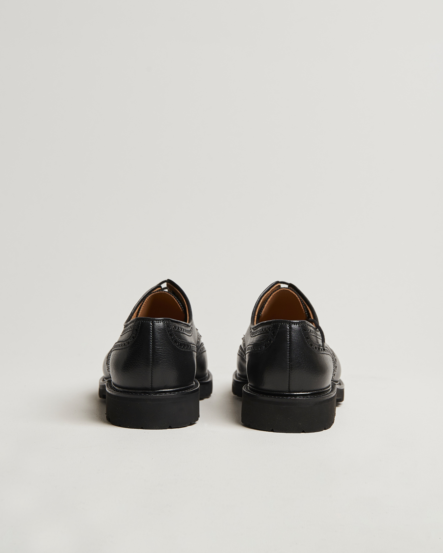 Heren | Brogues | Crockett & Jones x Tärnsjö Garveri | Crockett & Jones Pembroke Milled Grain Vibram Vi-Lite Black
