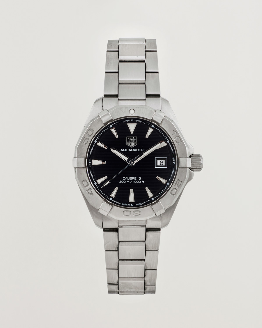 Heren | Tag Heuer Pre-Owned Aquaracer 300M Caliber 5 Silver | Tag Heuer Pre-Owned | Aquaracer 300M Caliber 5 Silver