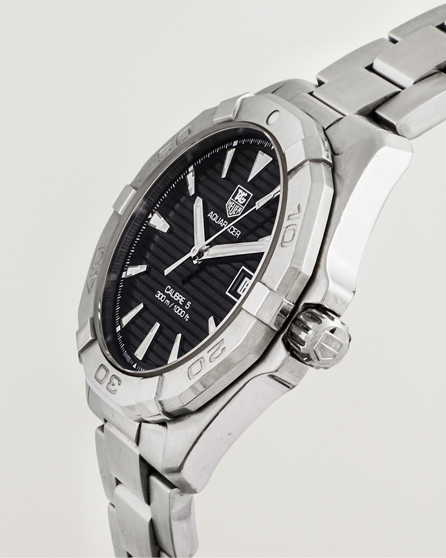 Heren | Tag Heuer Pre-Owned Aquaracer 300M Caliber 5 Silver | Tag Heuer Pre-Owned | Aquaracer 300M Caliber 5 Silver