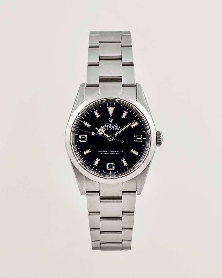 Heren | Rolex Pre-Owned Explorer 114270 Silver | Rolex Pre-Owned | Explorer 114270 Silver