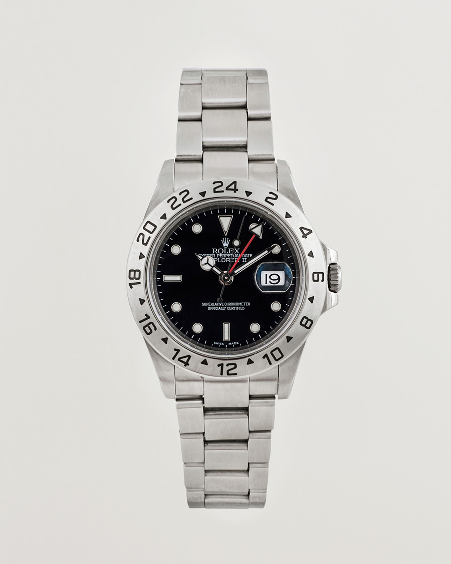 Heren | Rolex Pre-Owned Explorer II 16570 Silver | Rolex Pre-Owned | Explorer II 16570 Silver