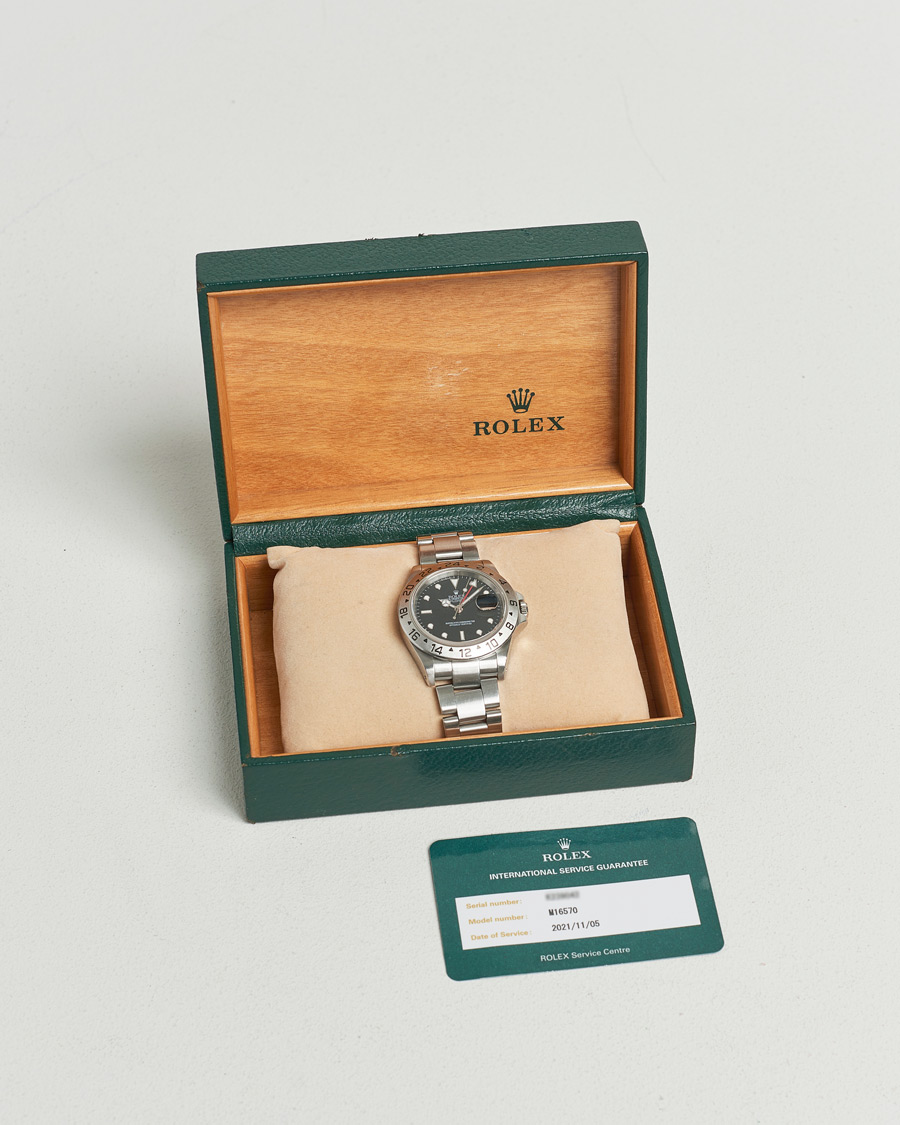 Heren | Rolex Pre-Owned Explorer II 16570 Silver | Rolex Pre-Owned | Explorer II 16570 Silver